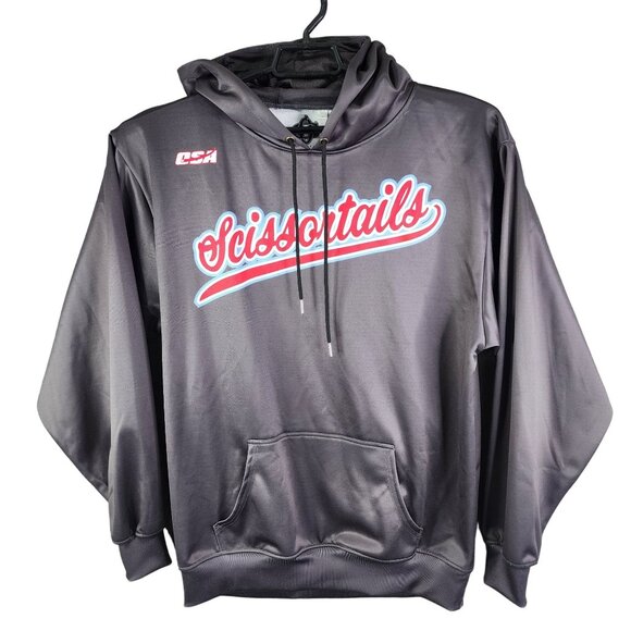 Mens Gray OSA Athletics Scissortails Pullover Sweatshirt Hoodie Long Sleeve L - Picture 1 of 13